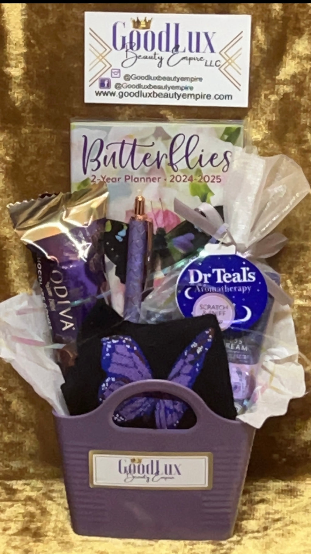 Little Lavender Butterflies Gift Basket