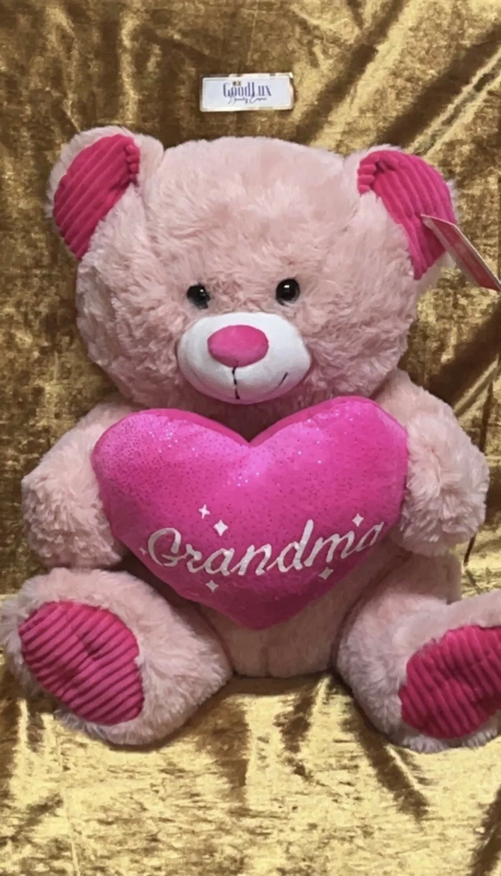 Pink Heart Bear for Grandma