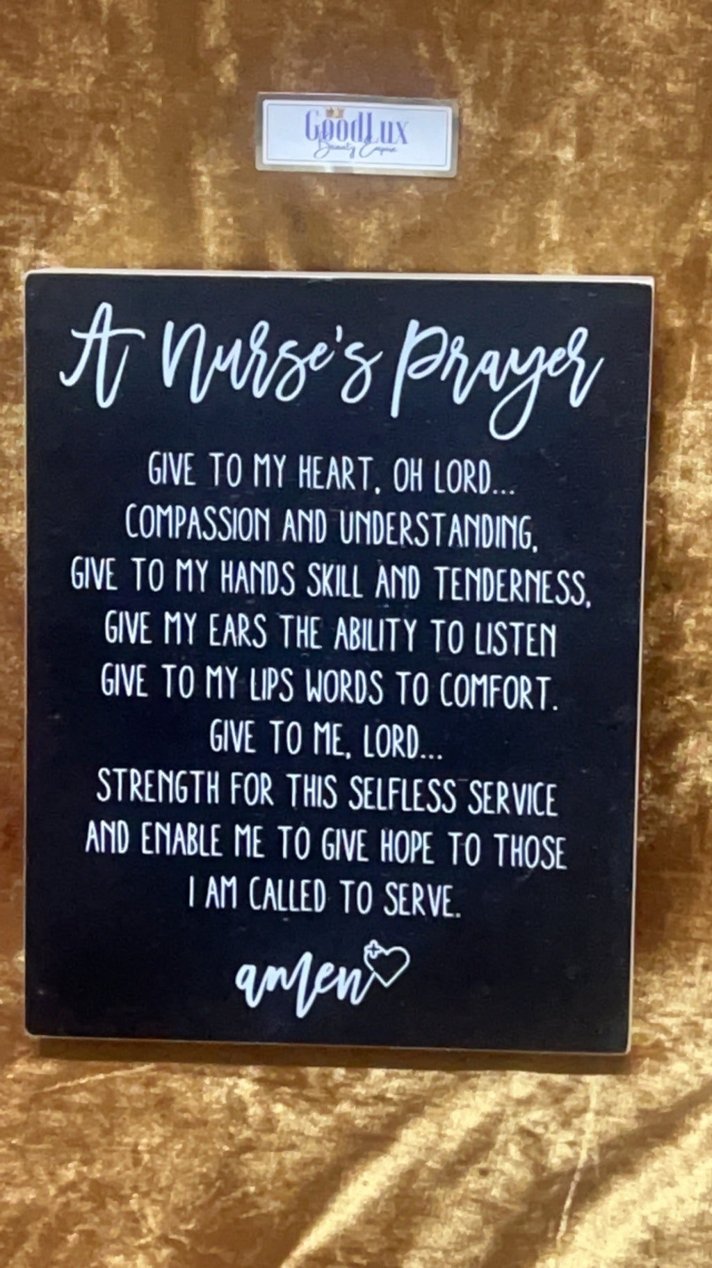 Nurse’s Prayer Plaque