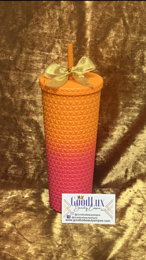 Orange/pink Ombré Tumbler