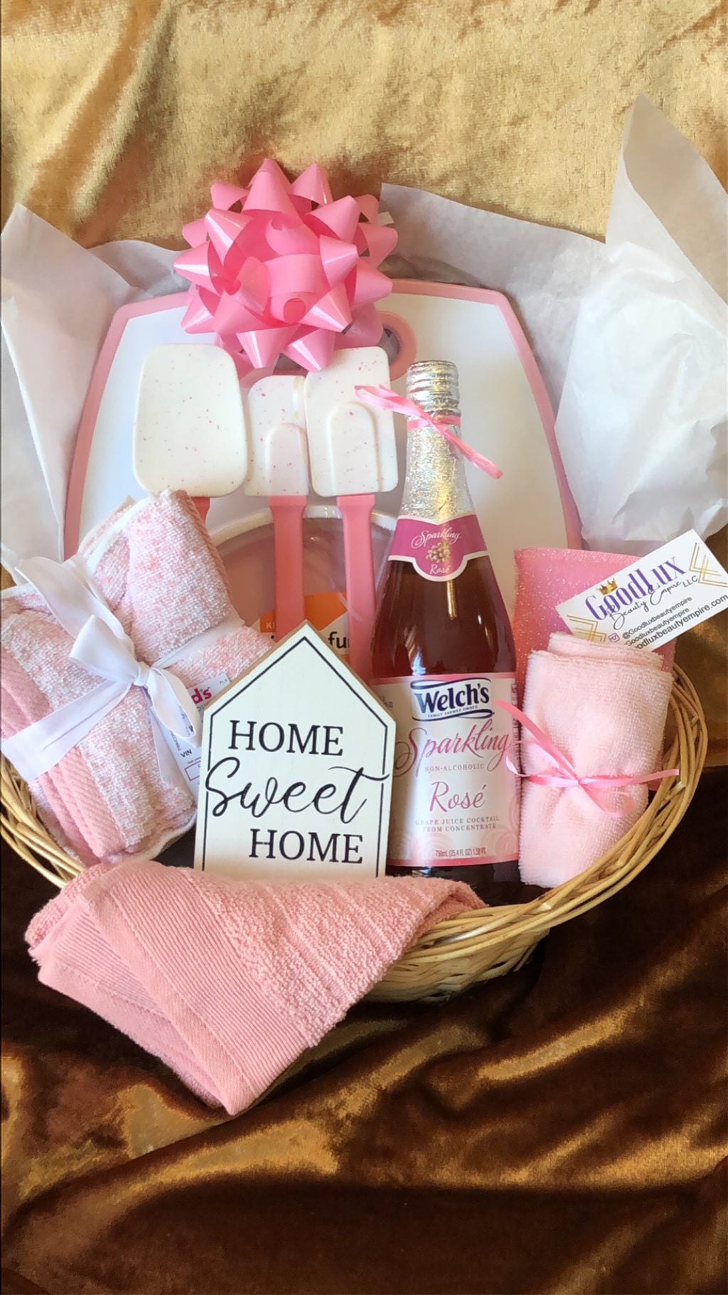 Pink Kitchen house warming Gift Basket