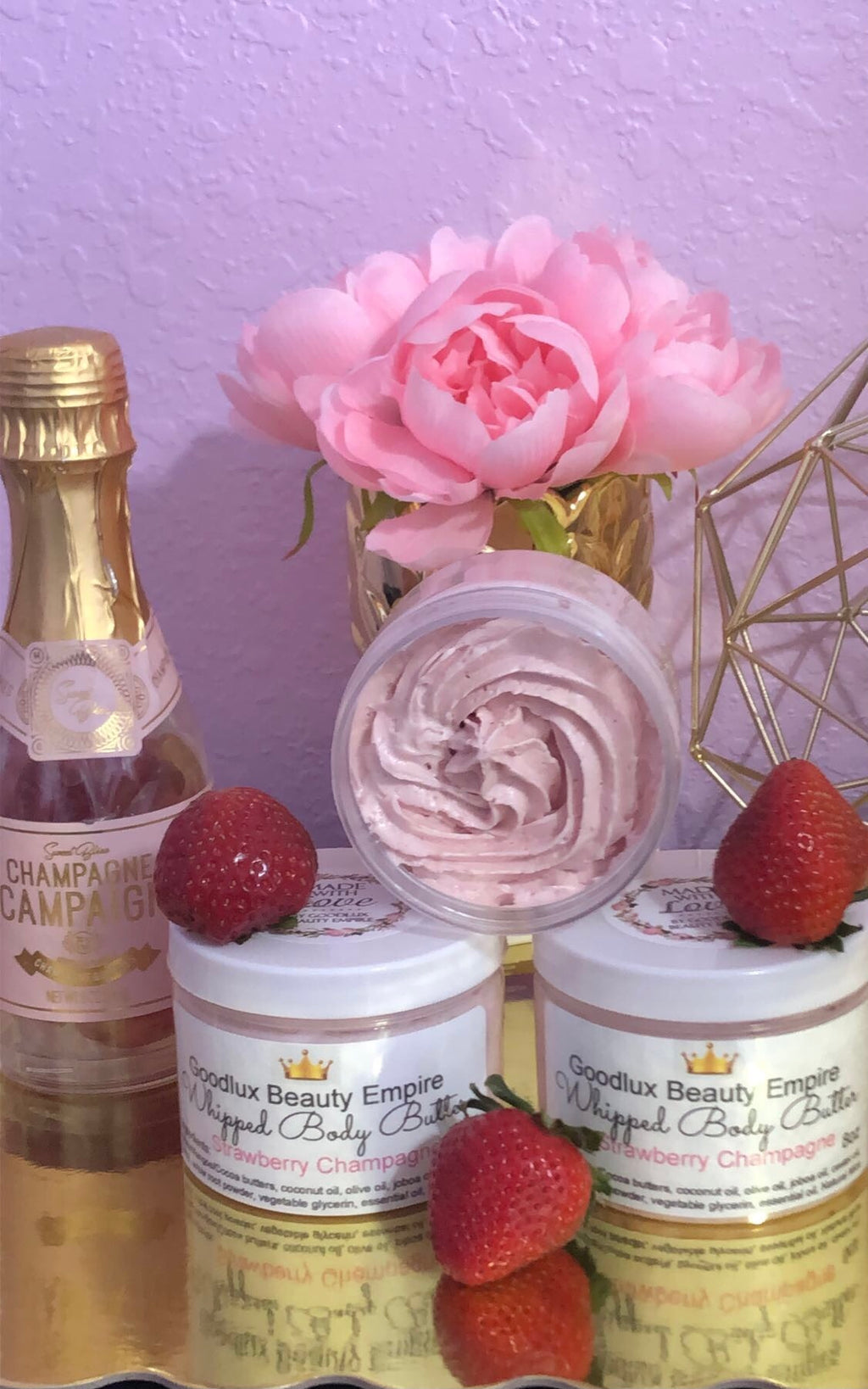 Strawberry Champagne Whipped Body Butter